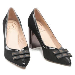 Chaussures Basses Baldowski D03907-SUSY-003 Zamsz Czarny/Czarny Lakier -CHAUSSURES Soldes chaussures basses baldowski d03907 susy 003 zamsz czarny czarny lakier 4