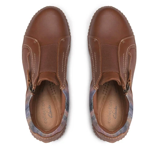 Chaussures Basses Clarks Caroline Cove 261673514 Dark Tan Lea 5 Chaussures Basses Clarks Caroline Cove 261673514 Dark Tan Lea – Image 5