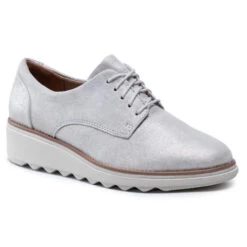 Chaussures Basses Clarks Sharon Noel 261574654 Silver Metallic