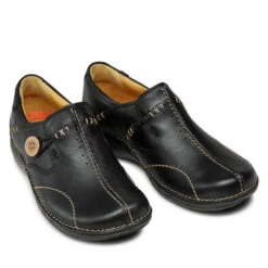 Chaussures Basses Clarks Un Loop 203128374 Black Leather -CHAUSSURES Soldes chaussures basses clarks un loop 203128374 black leather 4