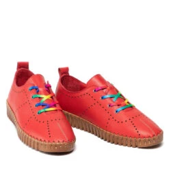 Chaussures Basses Loretta Vitale 5011 Red -CHAUSSURES Soldes chaussures basses loretta vitale 5011 red 4