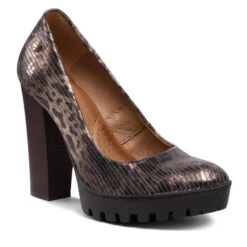 Chaussures Basses Maciejka 02629-02/00-1 Brązowo Złoty