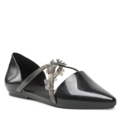 Chaussures Basses Melissa Pointy Stripe Fly Ad 33638 Black AB955