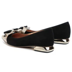 Chaussures Basses R.Polański 1008 Czarny Zamsz/Złoty -CHAUSSURES Soldes chaussures basses r polanski 1008 czarny zamsz zloty 2