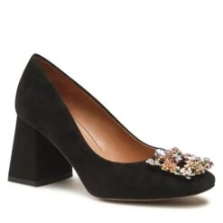 Chaussures Basses R.Polański 1624 Czarny Zamsz