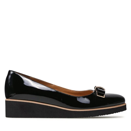 Chaussures Basses Sagan 4710 Czarny Lakier/Złoto 2 Chaussures Basses Sagan 4710 Czarny Lakier/Złoto – Image 2