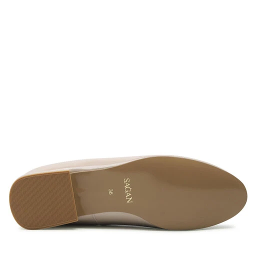 Chaussures Basses Sagan 4739 Beżowy Lakier 4 Chaussures Basses Sagan 4739 Beżowy Lakier – Image 4