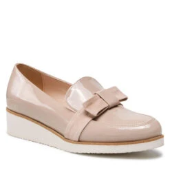 Chaussures Basses Sagan 4784 Beżowy Lakier