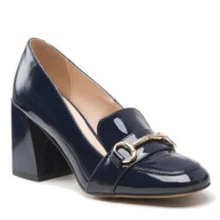 Chaussures Basses Sagan 4852 Granatowy Lakier Złoto