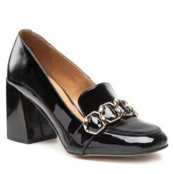 Chaussures Basses Sagan 4853 Czarny Lakier Złoto