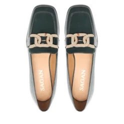 Chaussures Basses Sagan 4855 Zielony Lakier/Złoto 10 Chaussures Basses Sagan 4855 Zielony Lakier/Złoto -CHAUSSURES Soldes chaussures basses sagan 4855 zielony lakier zloto 4