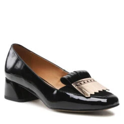 Chaussures Basses Sagan 4862 Czarny Lakier Złoto