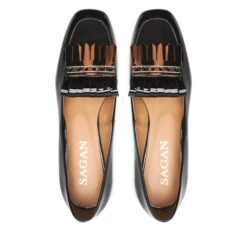 Chaussures Basses Sagan 4862 Czarny Lakier Złoto -CHAUSSURES Soldes chaussures basses sagan 4862 czarny lakier zloto 4