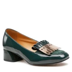 Chaussures Basses Sagan 4862 Zielony Lakier/Złoto