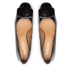 Chaussures Basses Sagan SAGAN-4631 Czarny Lakier -CHAUSSURES Soldes chaussures basses sagan sagan 4631 czarny lakier 4