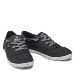 Chaussures Basses Skechers BOBS Clean Life 113537/BLK Black -CHAUSSURES Soldes chaussures basses skechers bobs clean life 113537 blk black 4