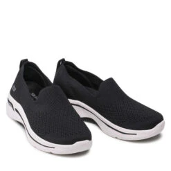 Chaussures Basses Skechers Delora 124418/BKW Black/White -CHAUSSURES Soldes chaussures basses skechers delora 124418 bkw black white 4