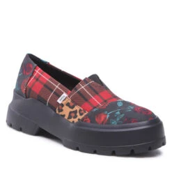 Chaussures Basses Toms Alpargata Combat Low 10018922 Lava Multi Tartan
