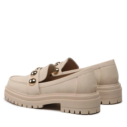 Chunky Loafers DeeZee Modern Time WS5195-31 Beige 5 Chunky Loafers DeeZee Modern Time WS5195-31 Beige – Image 5