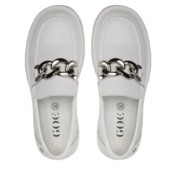 Chunky Loafers GOE LL2N4038 White -CHAUSSURES Soldes chunky loafers goe ll2n4038 white 4