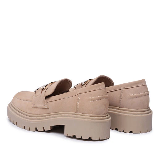Chunky Loafers Jenny Fairy WS5618-11 Beige 3 Chunky Loafers Jenny Fairy WS5618-11 Beige – Image 3