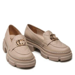 Chunky Loafers Karino 3933/001-P Beż -CHAUSSURES Soldes chunky loafers karino 3933 001 p bez 4