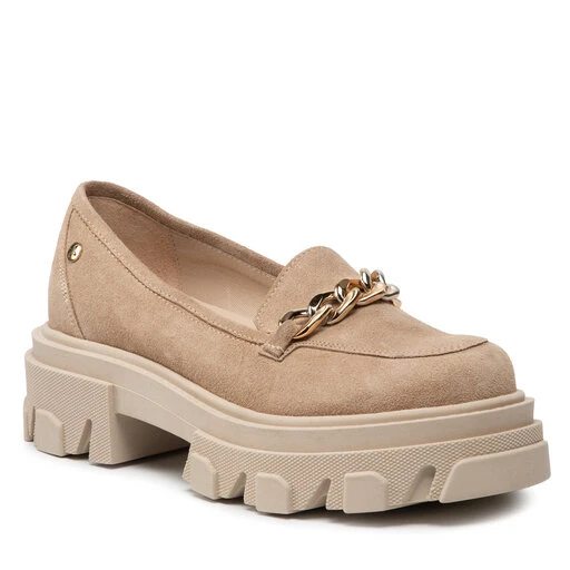 Chunky Loafers Maciejka 2850J-04/00-1 Beż Zamsz 1 Chunky Loafers Maciejka 2850J-04/00-1 Beż Zamsz