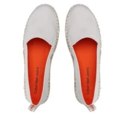 Espadrilles Calvin Klein Jeans Flatform Espadrille Soft Ny YW0YW00989 White YBR -CHAUSSURES Soldes espadrilles calvin klein jeans flatform espadrille soft ny yw0yw00989 white ybr 4