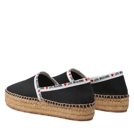 Espadrilles LOVE MOSCHINO JA10323G1GJH0000 Nero 3 Espadrilles LOVE MOSCHINO JA10323G1GJH0000 Nero – Image 3