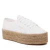 Espadrilles Superga 2790 Rope Macrame Rhombus S3126PW White -CHAUSSURES Soldes espadrilles superga 2790 rope macrame rhombus s3126pw white