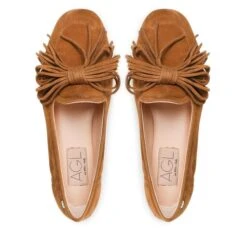 Loafers AGL Elki D834053PCVELOU0630 Cuoio -CHAUSSURES Soldes loafers agl elki d834053pcvelou0630 cuoio 4