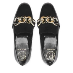 Loafers Baldowski D03689-8321-007 Lakier Czarny/Zamsz Czarny -CHAUSSURES Soldes loafers baldowski d03689 8321 007 lakier czarny zamsz czarny 5