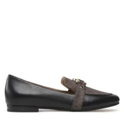 Loafers MICHAEL Michael Kors Rory Loafer 40F2ROFP1L Blk/Brown -CHAUSSURES Soldes loafers michael michael kors rory loafer 40f2rofp1l blk brown 1