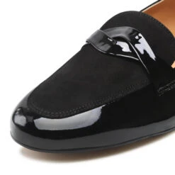 Loafers Sagan 4857 Czarny Lakier/Czarny Welur -CHAUSSURES Soldes loafers sagan 4857 czarny lakier czarny welur 5