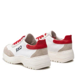 Sneakers Ryłko 0ERM0 Beżowy/Biały/Czerwony 4RY -CHAUSSURES Soldes sneakers rylko 0erm0 bezowy bialy czerwony 4ry 2