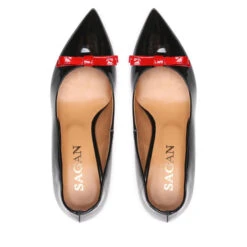 Talons Aiguilles Sagan 4744 Czarny Lakier/Czerwony Lakier -CHAUSSURES Soldes talons aiguilles sagan 4744 czarny lakier czerwony lakier 5